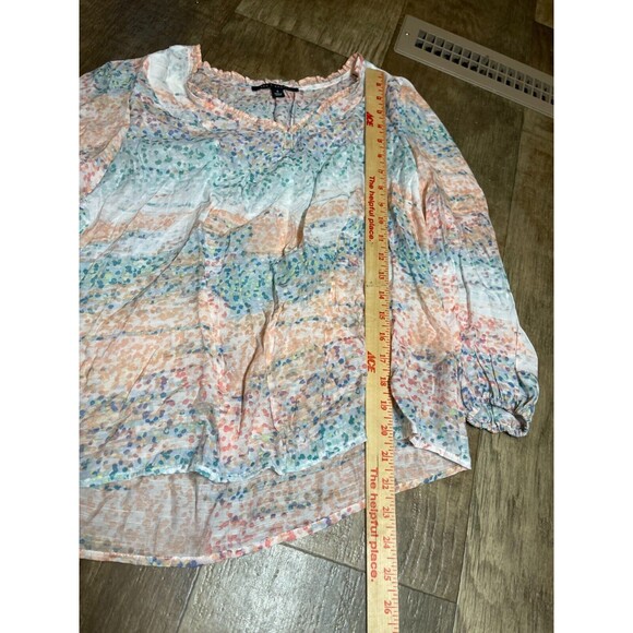 Zac & Rachel Top Womens Small S Colorful Pull Over Blouse - Picture 2 of 5